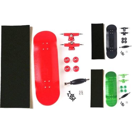 Creative Finger Skateboard Skate Child Finger Toys Professional Type Bearing Wheels Skid Pad Maple Wood Skate