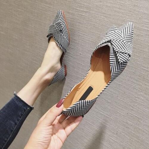 Fashion OL Office Shoes Pointed toe Casual Slip-on Shoes Elegant Flats Ballerina Comfortable Casual Women Shoes Ladies Footwear