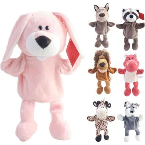 Cartoon Animal Hand Puppet Plush Toy Parent-Child Educational Tool Kids gift