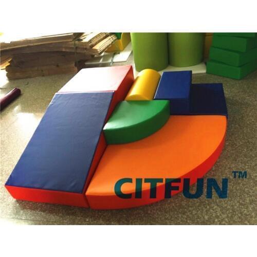 Kids gym equipment soft play , Eco-friendly toddler foam climbing indoor playground CIT-RT008F