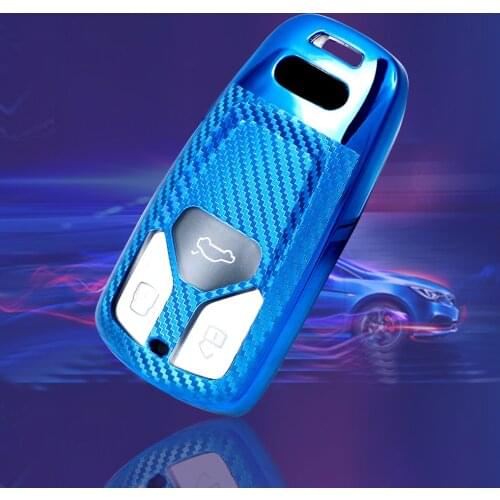 Soft TPU Car Key Cover For Audi Q7 Tt A5 A4 A4L Q5L RS4 RS5 S4 S5 SQ5 E-tron Holder Key Accessories Remote Control Car Key Case