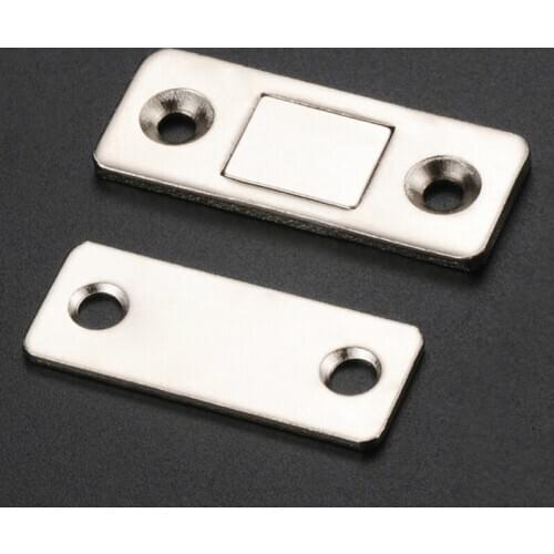 Myhomera 2pcs/Set Strong Door Closer Magnetic Door Catch Latch Door Magnet for Furniture Cabinet Cupboard with Screws Ultra Thin