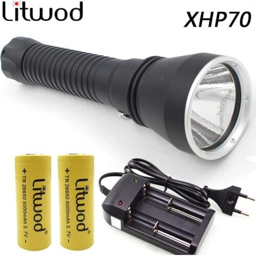 Original CREE XHP70 Military level The most brightest Diving Led Flashlight Torch 8000LM Under Water 150m IPX8