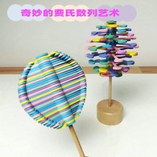 Series Rotating Art Toys Wooden Decompression Ornaments Crafts Experience the Wonderful Magic of Mathematics