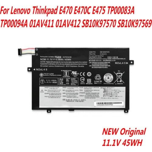 High Quality 01AV413 Laptop Battery For Lenovo Thinkpad E470 E470C E475 TP00083A TP00094A 01AV411 01AV412 SB10K97570 SB10K97569