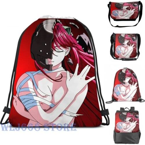 Funny graphic print shoulder Bags women Elfen Lied (2) Single shoulder backpack travel for men Gym Bag