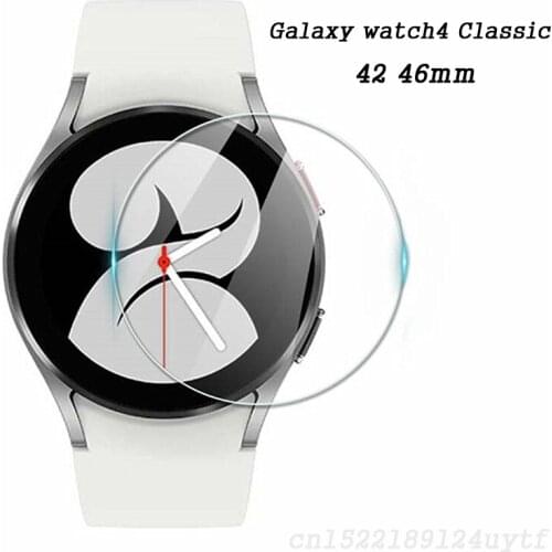 9H Premium Tempered Glass For Samsung Galaxy Watch 4 Classic 42 46mm Smartwatch Screen Protector Explosion-Proof Film Accessory