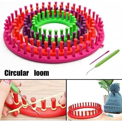 14/19/24/29 cm set of round plastic knitting machine set creative DIY hat scarf socks crafts knitting crochet hand sewing tools