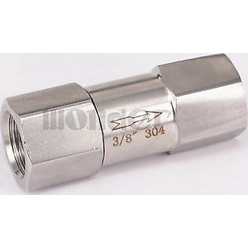 3/8" BSP Female 304 Stainless Steel One way Check Valve Non-return In Line Valve