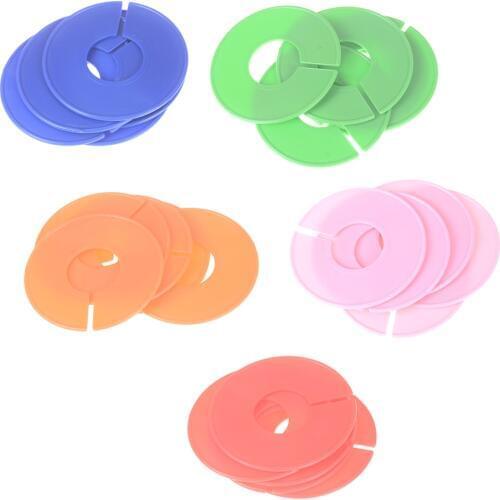 5pcs/lot Size Marking Ring Plastic Clothing Rack Size Dividers Round Hangers Closet Dividers Garment Tags