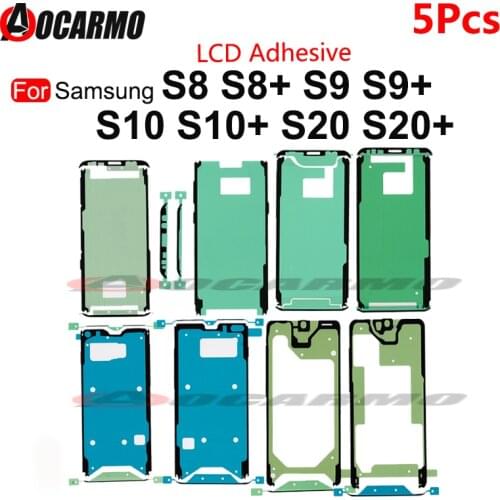 5Pcs LCD Adhesive For Samsung Galaxy S8 S9 S10 S20 Plus S20 Ultra S9+ S20U Front LCD Screen Sticker Waterproof Glue Replacement