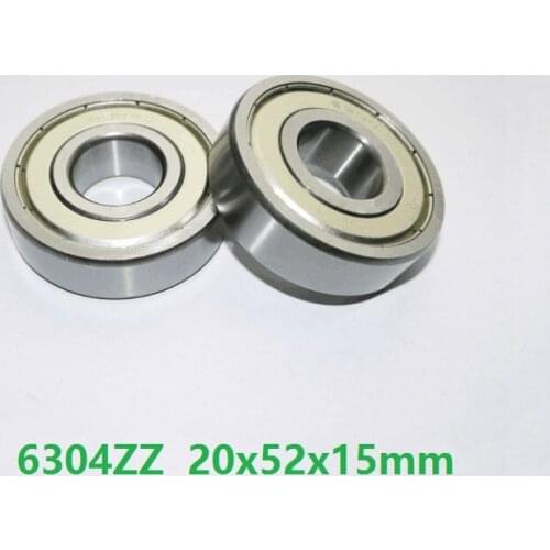 50pcs/lot 6304ZZ 6304-2Z 6304 ZZ Z 20*52*15mm Deep Groove Ball Bearings 20x52x15mm 6304Z