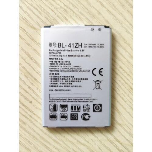 BL-41ZH battery for LG Leon H340 H345 MS345 H343 Risio C40 L50 D213N TRIBUTE 2 LS665 1900mAh