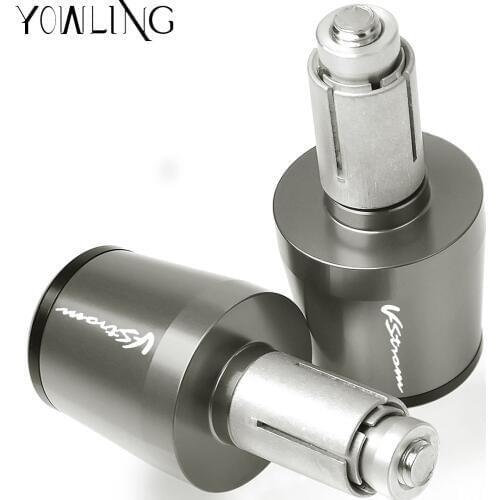 Motorcycle accessories 22MM Handlebar Grips Handle Bar End Plugs For Suzuki V-Strom 650 DL650 2012 2013 2014 2015 2016 2017 2018