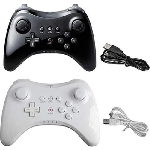 2Pcs Wireless Gamepad For Wii U Pro Controller With USB Charging Cable For Wii U Joystick Joypad