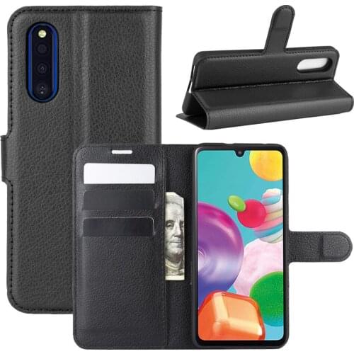 100pcs Litchi Pattern Wallet Leather Cover Flip Card Slot Case For Samsung Galaxy A21S A01 Core A11 A21 A31 A41 A51 A71 A81 A91