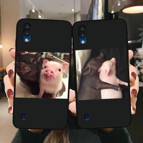 For ZTE Blade A7 A5 A3 2020 Case Cute Funny Couple Pigs silicone Soft TPU Cute Back Cases for ZTE Blade A5 2020 Phone Back Cover