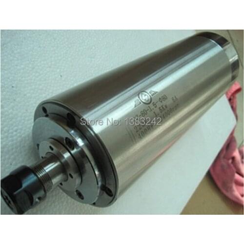 1.5kw ER16 spindle motor high precision low noise 80mm diameter 400hz ER11 24000rmp your best choice