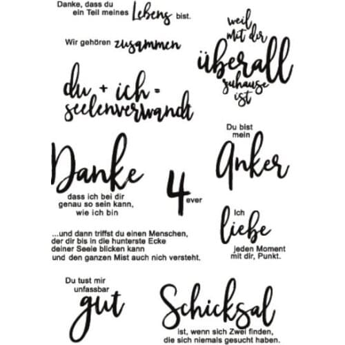 German Transparent Clear Silicone Stamp/Seal for DIY scrapbooking/photo album Decorative clear stamp sheets M1155