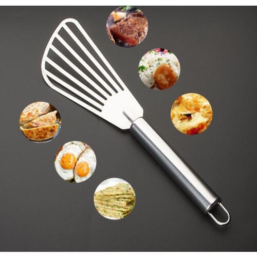Stainless Steel Cooking Fish Spatula Professional Flexible Spatula Non-stick Super Strong Durable Cooking Ut