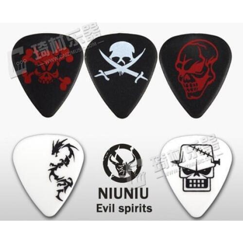 NNPICK by IM Classic Standard Shape Evil Spirits Guitar Pick Plectrum Mediator Gauge 1.0mm