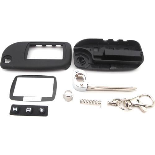 New arrival switchblade key case for Starline A9 A6 A8 A4 uncut blade fob case cover A9 folding car flip remote free shipping