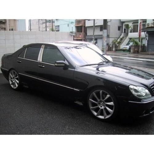 Stainless steel car window middle post trims for mercedes benz S500 S600 S280 S350 1999-2005 2004 2003 w220