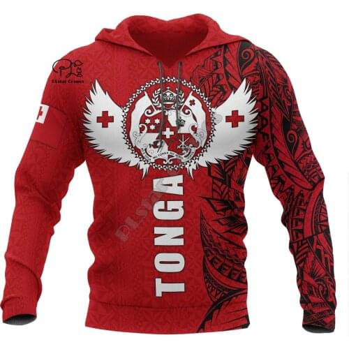 Polynesian Island Tonga Country Flag Tribal Culture Retro Streetwear Harajuku Men/Women Pullover 3DPrint Funny Casual Hoodies A2
