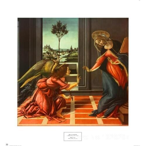 ANNUNCIATION Sandro Botticelli painting for sale Hand painted High quality