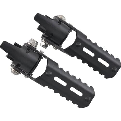 Stainless Steel Motorcycle Highway Foot Pegs Adjustable Folding Footrest Clamps For BMW R1200GS LC 2013 2014 2015 2016 2017