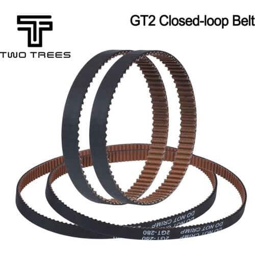 High Quality GT2 Closed Loop Timing Belt Rubber with Anti-Slip 2GT 6mm 200 280 400 610mm Synchronous Belts 3D Printers Parts