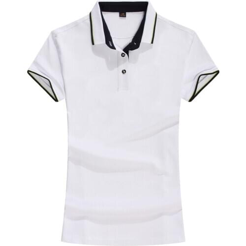 Poloshirts Women Fashion Short Sleeve Shirt Womens Soft Cotton Breathable Camisas Mujer Femme PoloShirts Camisa Tee Tops