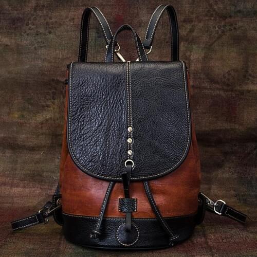 Genuine Leather Anti Theft Women Backpack Outdoor Travel Bag 2021 Large Capactiy Girl Schoolbag Daily Knapsack Mochila Sac A Dos