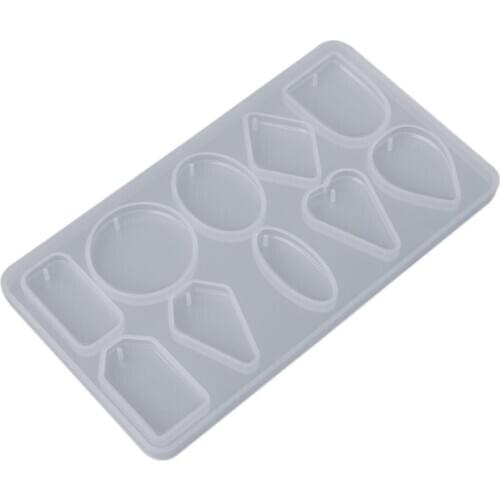 Silicone Mold DIY Jewelry Making Necklace Pendant Molds Handmade Crafts Geometric Shape Professional Epoxy Resin Gifts