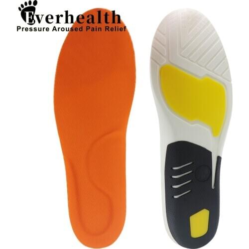 Everhealth Sport Insole Silicone Orthopedic Insoles For feet Shoes Sole Heel Pain Plantar Fasciitis Shock Absorption Pads