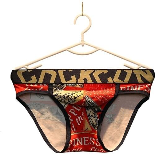 Brand Mens Briefs Slips Cotton Breathable Underpants Sexy Man Panties Bikini Scrotum Mens Underwear Brief Underpants Male