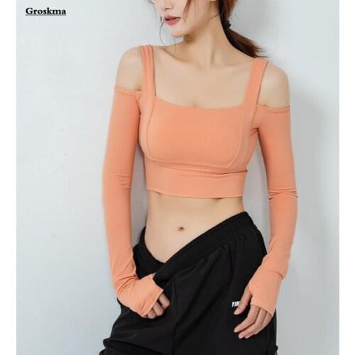 High Quality Women Yoga Shirt Long Sleeve Crop Tops Hollow Out Fitness Gym Running Tees Sportswear Clothes Ropa Deportiva