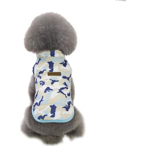 Pet Dog Winter Coats Warm Camouflage Pattern Puppy Cotton Jacket Vest for Winter Small Medium Dog Winter Cloth Supplies 1026