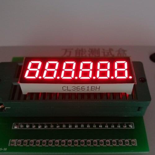 10pcs 0.36 inch 7 Segment Digital 6 bit Tube red Digital Tube Common Cathode/Anode led display