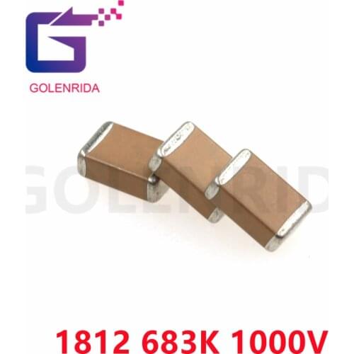 10pcs 1812 4532 683K 1000V X7R 10% SMD Thick Film Chip Multilayer Ceramic Capacitor