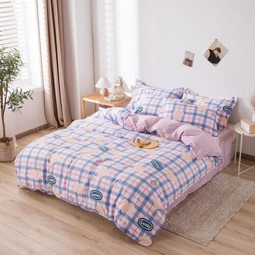 Dream Bedding Sets 3/4pcs Geometric Pattern Bed Linings Duvet Cover Bed Sheet Pillowcases Cover Set