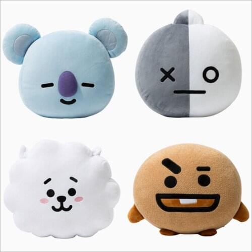 40cm cute animal plush Pillow Kpop Celebrities stuffed toys heart dog sheep rabbit koala horse Peluche doll Fans Christmas gifts