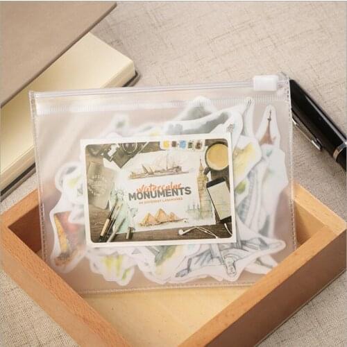 42 pcs/lot World famous landscape Architecture Sticker Decoration Planner Diary Scrapbooking Decor Stationery label