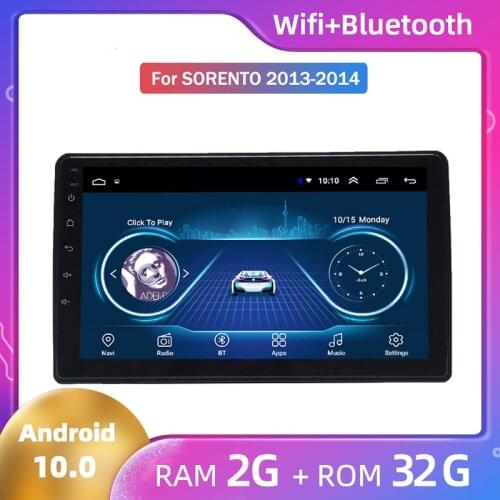 Android 10 2G+32G 2.5D radio stereo for Kia Sorento 2013 2014 Navigation on-Board GPs Navigator Zksoftware Large Screen Machine