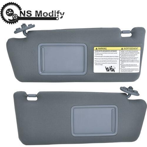 NS Modify Car Left Right Sun Visor Shield Shade Board With Mirror For Toyota Tacoma 2005-2012 Car Interior Parts 1 Pc