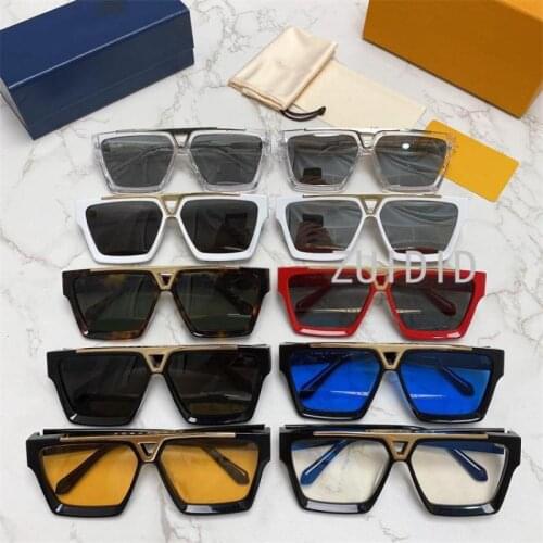 Big Square Clear Lens Metal Decorative Sunglasses Women Steampunk Acetate Unisex Rectangle Eyewear Men 2021 with Original Box