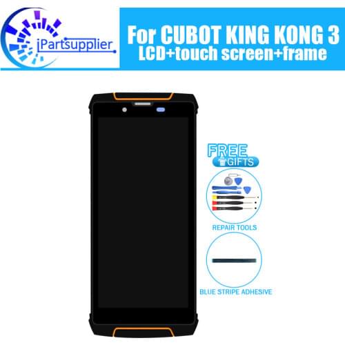 CUBOT KING KONG 3 LCD Display+Touch Screen Digitizer +Frame Assembly 100% Original New LCD+Touch Digitizer for KING KONG 3+Tools
