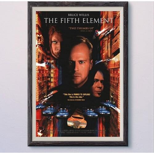 N429 THE FIFTH ELEMENT (3) Vintage Classic Movie Wall Silk Cloth HD Poster Art Home Decoration Gift