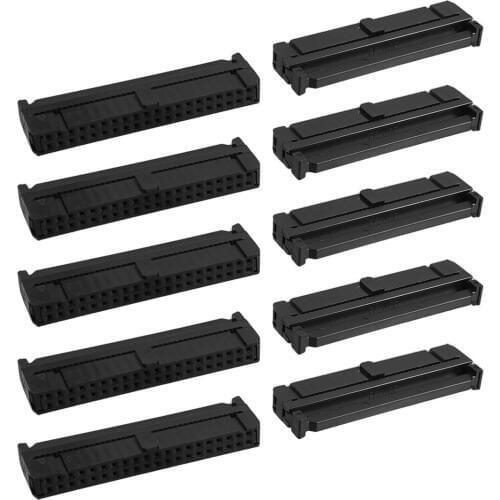 IMC Hot 10 Pcs Dual Row 40 Pin IDC Socket Connector Female Header FC-40P