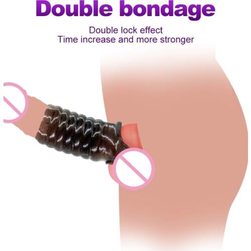 Reusable Rooster Penis Ring Delay Ejaculation Adult Sex Toys For Men Chastity Strap On Penis Anal Butt Plug Sex Products